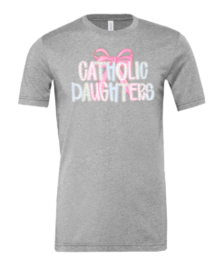 Bella Canvas Heather Color Tees - CDA Pink Bow