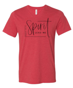 Bella Canvas Heather Color V-Neck Tees - Spirit Lead Me