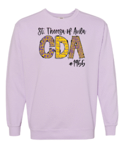 Comfort Colors Sweatshirt  - CDA Doodle  Letters STA