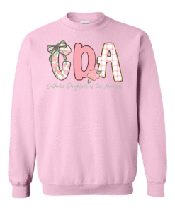 Gildan Sweatshirt - CDA Pink Pattern Letters